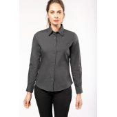 Dames Poplin Blouse Lange Mouwen