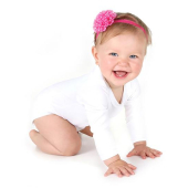 Long Sleeve Baby Bodysuit Polyester